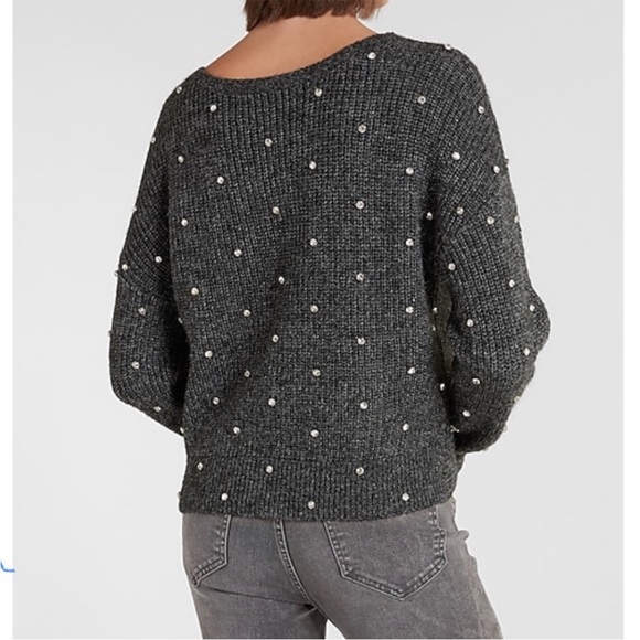 EXPRESS EMBELLISHED TWIST SWEATER - Picture 2 of 6